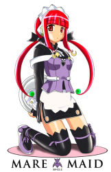 Rule 34 | 00s, android, flat chest, maid, mea (popotan), popotan, red eyes, red hair, twintails