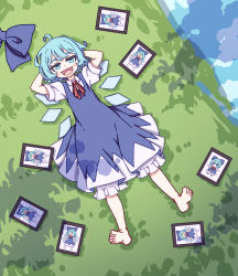 Rule 34 | 100th black market, 1girl, absurdres, cirno, hair between eyes, hands on own hips, highres, kame (kamepan44231), one-hour drawing challenge, solo, touhou