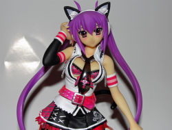 Rule 34 | figure, long hair, mizushiro celica, punk cat, purple hair, uniform