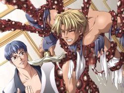Rule 34 | 2boys, blonde hair, blue hair, censored, cum, closed eyes, glasses, male focus, multiple boys, rape, restrained, silver chaos, tagme, tentacles, tentacle sex, tentaclejob, tentacles on male, torn clothes, yaoi, yellow eyes