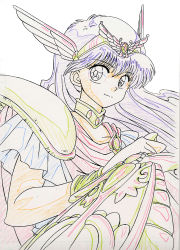 Rule 34 | 1990s (style), akazukin chacha, closed mouth, highres, magical princess, sketch, sword, weapon