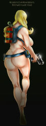 Rule 34 | 1girl, ass, blonde hair, breasts, completely nude, gun, highres, huge ass, large breasts, lia, nude, rachael foley, resident evil, resident evil: revelations, sagging breasts, weapon
