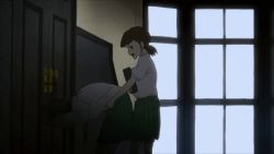 Rule 34 | 2girls, against wall, animated, animated gif, ass, book, devilman, devilman crybaby, doggystyle, door, hallway, hands on own hips, humping, multiple girls, school uniform, sex, sex from behind, sexually suggestive, short hair, skirt, smile, tagme, window, yuri