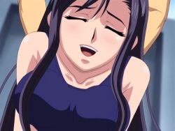 Rule 34 | animated, animated gif, black hair, bouncing breasts, breasts, clothed sex, doggystyle, dreamnote, happy, happy sex, long hair, pool, school swimsuit, sex, sex from behind, swimsuit, takanashi yumi