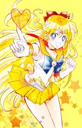 Rule 34 | aino minako, bishoujo senshi sailor moon, highres, orange background, sailor venus, tagme