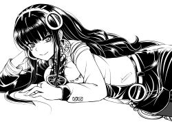 Rule 34 | 1girl, absurdres, arm behind head, belt, blunt bangs, breasts, cleopatra (fate), closed mouth, cowboy shot, earrings, egyptian, eyebrows, eyelashes, eyeliner, fate/grand order, fate (series), fingernails, greyscale, gu li, hairband, highres, hoop earrings, jacket, jewelry, lips, long hair, long sleeves, looking at viewer, lying, makeup, medium breasts, monochrome, necklace, on side, open clothes, open jacket, pantyhose, pantyhose under shorts, pocket, ring, shirt, shorts, sidelocks, simple background, smile, solo, tsurime, very long hair, wavy hair, white background