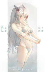 Rule 34 | 1girl, absurdres, anchor symbol, antenna hair, azur lane, bikini, blush, breasts, brown eyes, character name, choker, cross, cross earrings, earrings, food, groin, headgear, highres, iron cross, jewelry, large breasts, long hair, looking at viewer, mole, mole on breast, mouth hold, multicolored hair, navel, own hands together, popsicle, prinz eugen (azur lane), ribbon, side-tie bikini bottom, silver bikini, silver hair, skindentation, solo, stomach, streaked hair, swept bangs, swimsuit, thigh strap, thighs, two side up, very long hair, wading, white choker, yusha m