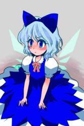 Rule 34 | 1girl, bow, cirno, female focus, solo, embodiment of scarlet devil, touhou, wings