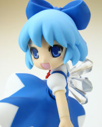 Rule 34 | blouse, blue eyes, blue hair, cirno, dress, embodiment of scarlet devil, figure, from side, pinafore dress, shirt, sleeveless dress, solo, tagme, touhou, white shirt