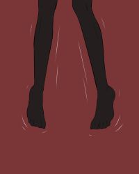 Rule 34 | 1girl, aleksandra i. pokryshkin, black pantyhose, brave witches, execution, feet, hanged, highres, imminent death, jatts, pantyhose, red background, simple background, solo, struggling, toes, trembling, world witches series