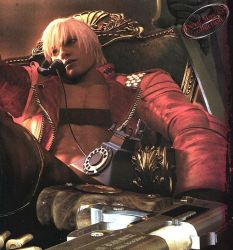 Rule 34 | 00s, 1boy, capcom, dante (devil may cry), devil may cry (series), devil may cry 3, official art, phone