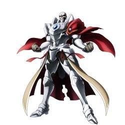 Rule 34 | 1boy, ainz ooal gown, armor, cape, full body, gloves, official art, overlord (maruyama), simple background, skeleton