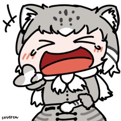 Rule 34 | &gt; &lt;, 1girl, animal ears, animated, animated gif, kemono friends, laughing, lowres, open mouth, pallas&#039;s cat (kemono friends), pointing, pointing at viewer, seseren