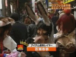 Rule 34 | animal ears, animated, animated gif, asian, ass, cosplay, cosplay photo, female focus, final fantasy, final fantasy xii, fran (ff12), lowres, panties, photo (medium), ragnarok online, solo focus, thong, underwear, viera, wizard, wizard (ragnarok online)