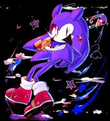 Rule 34 | 1boy, baseball bat, club, furry, furry male, gloves, hedgehog, hedgehog boy, hedgehog ears, hedgehog tail, highres, looking at viewer, mr. needlemouse, original, purple fur, quill, red eyes, shoes, smile, sonic (series), spiked club, usa37107692, weapon