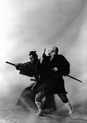 Rule 34 | black &amp; white, highres, mifune toshirou, samurai, sword, weapon, zatoichi