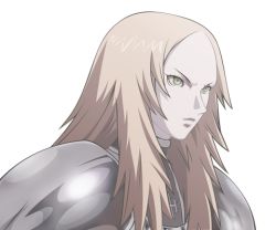 Rule 34 | 00s, armor, claymore (series), lowres, miria, portrait, solo, transparent background, vector trace