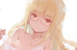 Rule 34 | 1girl, akami, areola slip, bad drawr id, bad id, bare shoulders, blonde hair, blunt bangs, blush, bra, breasts, bus, collarbone, drawr, dutch angle, glasses, lace, lace-trimmed bra, lace trim, lingerie, long hair, looking at viewer, making-of available, motor vehicle, oekaki, off shoulder, perrine h. clostermann, sakura akami, see-through, simple background, sketch, small breasts, smile, solo, strap pull, strike witches, underwear, underwear only, undressing, vehicle, white background, white bra, world witches series, yellow eyes