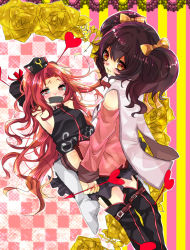Rule 34 | 00s, 2girls, anise tatlin, arietta (tales), bdsm, bondage, bound, gag, gagged, gothic lolita, highres, improvised gag, lolita fashion, long hair, multiple girls, red hair, tales of (series), tales of the abyss, tape, tape gag, twintails, yuri