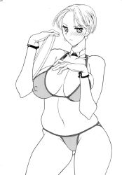 Rule 34 | bikini, breasts, highres, king (snk), large breasts, short hair, snk, swimsuit, the king of fighters, thick thighs, thighs