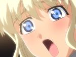 Rule 34 | 00s, 1girl, :o, ane to boin, animated, blonde hair, blue eyes, blush, close-up, collar, collarbone, female focus, hanamaru tokiko, moaning, open mouth, sound, video