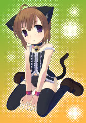 animal_ears cat_ears cat_tail otoutogimi solo tagme tail thighhighs