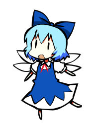 Rule 34 | 1girl, bow, chibi, cirno, dai-oki, embodiment of scarlet devil, female focus, simple background, solo, touhou, | |