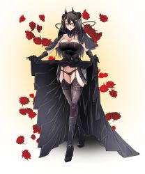 Rule 34 | 1girl, absurdres, adapted costume, agent (girls&#039; frontline), alternate costume, alternate hair length, alternate hairstyle, black bow, black butterfly, black dress, black footwear, black gloves, black hair, black panties, black thighhighs, black wedding dress, blush, boots, bow, breasts, bridal veil, bug, butterfly, cable, clothes lift, crossed legs, double bun, dress, dress lift, earrings, elbow gloves, flower, garter belt, garter straps, girls&#039; frontline, gloves, groin, gun, hair bun, high heel boots, high heels, highres, insect, jewelry, large breasts, lazy ant, long dress, long hair, looking at viewer, lowleg, lowleg panties, mechanical parts, navel, panties, panties over garter belt, rose, sangvis ferri, smile, solo, strapless, strapless dress, thick thighs, thighhighs, thighs, underwear, veil, watson cross, weapon, wedding dress, yellow eyes