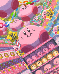 Rule 34 | anniversary, balloon, box, character doll, closed eyes, closed mouth, highres, kirby, kirby&#039;s dream land, kirby (series), kirby and the forgotten land, miclot, nintendo, open mouth, shelf, smile, star wand, stuffed toy, toy store, waddle dee