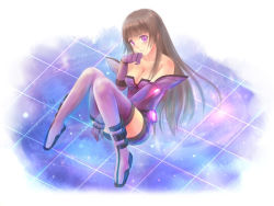 Rule 34 | black hair, boots, breasts, elbow gloves, galacta, gloves, long hair, marvel, purple eyes, thigh boots, thighhighs