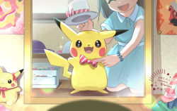 Rule 34 | + +, 1girl, :d, ^ ^, artist name, black eyes, bow, bracelet, buttons, character doll, closed eyes, cocoloco, commentary request, cosplay pikachu, creatures (company), dated, dress, eyelashes, closed eyes, game freak, gen 1 pokemon, green dress, happy, hat, hat ribbon, jewelry, long hair, mirror, nintendo, open mouth, pikachu, pikachu belle, pikachu rock star, pokemon, reflection, ribbon, short sleeves, smile, sparkle, tongue, top hat, twitter username, wooden floor