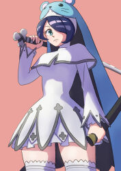 Rule 34 | 1girl, digimon, digimon (creature), female focus, hat, highres, mouse (animal), nun, sistermon ciel, solo