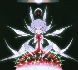 Rule 34 | 1990s (style), albino, angel (evangelion), ayanami rei, bad id, bad pixiv id, blood, chibi, cross, the end of evangelion, highres, jnt, lcl, lilith (ayanami rei), neon genesis evangelion, nude, pale skin, red eyes, spoilers, wings