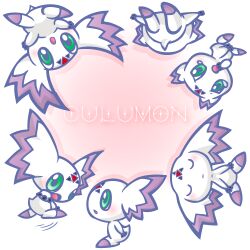 culumon digimon digimon_(creature) green_eyes point_ears triangle zero_unit