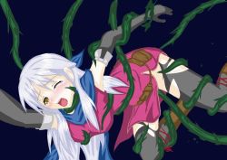Rule 34 | 1girl, artist request, blush, breasts, clothed sex, female focus, fire emblem, image sample, long hair, micaiah (fire emblem), nintendo, pixiv sample, rape, resized, silver hair, tentacle sex, tentacles, yellow eyes