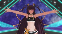 Rule 34 | 1girl, 3d, action taimanin, animated, artist request, audible music, bikini, blush, brown hair, cameltoe, curvy, dancing, flat chest, gloves, highres, jiggle, jumping, long hair, looking at viewer, mikumikudance (medium), mizuki yukikaze, official alternate costume, one-piece tan, pink eyes, shiny clothes, shiny skin, skirt, smile, solo, sound, swimsuit, taimanin (series), taimanin yukikaze, tan, tanline, thighhighs, thong bikini, twintails, very long hair, video