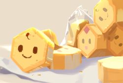 Rule 34 | beige background, candy, combee, creatures (company), donuttypd, food, food focus, game freak, gen 4 pokemon, nintendo, no humans, pokemon, pokemon (creature), simple background, still life, wrapper, yellow theme