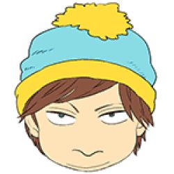Rule 34 | 1boy, animated, animated gif, blush, brown hair, eric cartman, hat, lowres, portrait, short hair, south park, sweat