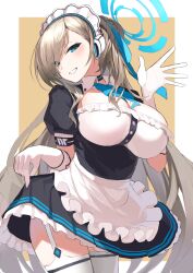 Rule 34 | 1girl, absurdres, asuna (blue archive), blue archive, breasts, highres, large breasts, maid, onkyi, solo