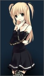 Rule 34 | amane misa, artist request, blonde hair, death note, goth fashion, smile, solo, twintails