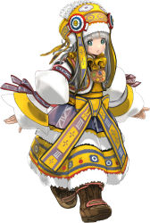 Rule 34 | 1girl, dress, full body, hat, hime cut, lilia (star ocean), looking at viewer, official art, silver hair, solo, square enix, star ocean, star ocean integrity and faithlessness
