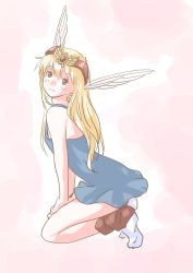 Rule 34 | 1990s (style), akazukin chacha, blonde hair, closed mouth, highres, magical princess, sitting, tagme