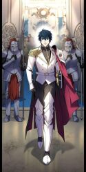 Rule 34 | armor, blue hair, joshua sanders, manga illustration, tagme, the legendary spearman returns
