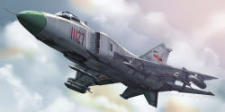 Rule 34 | 2015, aircraft, airplane, artist name, cloud, cloudy sky, dated, day, fighter jet, flying, j-8, jet, military, military vehicle, missile, no humans, original, realistic, shenyang j-8, signature, sky, vehicle focus, zephyr164