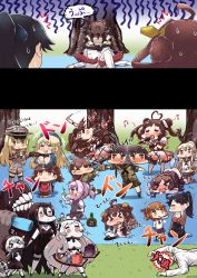 Rule 34 | &gt; &lt;, 10s, 1boy, 6+girls, :&gt;, :&lt;, :3, :|, = =, ^^^, ^ ^, abyssal ship, admiral (kancolle), ahoge, airfield princess, alcohol, alcohol enema, alternate costume, antenna hair, ashigara (kancolle), atago (kancolle), bare shoulders, battleship princess, beer, bendy straw, bento, bismarck (kancolle), black hair, black panties, blanket, blonde hair, blue eyes, blush, bottle, bow, braid, breast envy, breast rest, breasts, breasts on head, brown eyes, brown hair, censored, cherry blossoms, choker, closed eyes, closed mouth, clothes pull, comic, crying, detached sleeves, double bun, drinking straw, drooling, drunk, elbow gloves, enema, foam moustache, folded ponytail, food, fruit, full-face blush, glasses, gloves, grass, grey legwear, hair bow, hair bun, hair ornament, hair ribbon, hairband, hakama, hakama skirt, hanami, hat, headband, headgear, heart, heart antenna hair, heart in mouth, highres, hood, horns, houshou (kancolle), inazuma (kancolle), japanese clothes, jintsuu (kancolle), kantai collection, kimono, kitakami (kancolle), kneehighs, kneeling, kongou (kancolle), large breasts, laughing, leg lock, lime (fruit), long hair, lying, microphone, midriff, military, military hat, military uniform, multiple bottles, multiple girls, music, musical note, nagato (kancolle), naka (kancolle), naval uniform, neck ribbon, neckerchief, no shoes, nontraditional miko, novelty censor, object insertion, off shoulder, ooi (kancolle), pale skin, panties, pantyhose, pantyhose pull, partially undressed, peaked cap, personification, picnic, pink hair, plate, pleated skirt, ponytail, pouring, re-class battleship, red eyes, red ribbon, ribbon, ryuujou (kancolle), sake, sake bottle, salt shaker, scarf, school uniform, scrunchie, serafuku, shimakaze (kancolle), shiranui (kancolle), short hair, sidelocks, signature, singing, sitting, skin-covered horns, skirt, socks, striped clothes, striped legwear, striped thighhighs, sweatband, sweatdrop, tail, tail wagging, tanaka kusao, thighhighs, top-down bottom-up, twintails, underwear, uniform, unworn eyewear, unworn hat, unworn headwear, visor cap, vomiting, wakamezake, wavy mouth, white gloves, white hair, white legwear, yokozuwari, zettai ryouiki