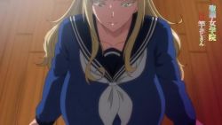 Rule 34 | 1boy, 1girl, ahegao, all fours, animal print, animated, anime screenshot, arm grab, ass, backpack, bag, bear panties, bear print, bed, bed sheet, blonde hair, blue shirt, blue skirt, blush, bouncing breasts, bra, bra pull, braid, breasts, breasts squeezed together, button gap, censored, cleavage, closed eyes, clothes lift, clothes pull, collarbone, completely nude, covered erect nipples, deep skin, dimples of venus, fellatio, french braid, grabbing, grabbing another&#039;s breast, grabbing from behind, green eyes, hand on another&#039;s head, hand on another&#039;s thigh, handjob, hanging breasts, headpat, hetero, huge ass, huge breasts, inverted nipples, kneeling, kurosu gatari, large areolae, lips, long hair, long sleeves, looking at viewer, louisa richter (seika jogakuin kounin sao ojisan), lying, missionary, navel, nipples, no bra, nude, on bed, one eye closed, open mouth, oral, paizuri, panties, penis, print panties, pussy, pussy juice, randoseru, remembering, saliva, school bag, school uniform, seika jogakuin kounin sao ojisan, serafuku, sex, sheet grab, shirt, shirt lift, sidelocks, skirt, sound, spread legs, stomach, straddling, sumeragi rikka (seika jogakuin kounin sao ojisan), thighhighs, thighs, tongue, tongue out, trailer (media), twintails, ugly man, underboob, underwear, upright straddle, vaginal, video, walking, wet, wet clothes, wet panties, white bra, white panties, white shirt, white thighhighs