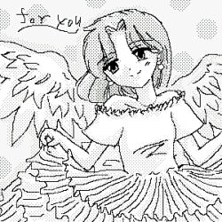 Rule 34 | 1990s (style), akazukin chacha, angel, cosplay, sketch, wings, yakko