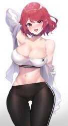 1girl absurdres alternate_costume breasts cawang highres large_breasts pyra_(xenoblade) red_eyes red_hair xenoblade_chronicles_(series) xenoblade_chronicles_2