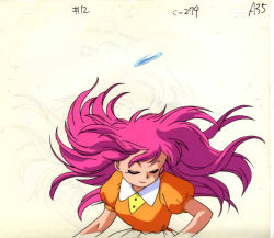 Rule 34 | 1990s (style), akazukin chacha, closed mouth, closed eyes, marin (marine-sky-earth), pink hair, retro artstyle, tagme