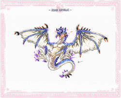 Rule 34 | azure rathalos, blue sky, character name, colorful, dragon, eliz0r, flying, full body, highres, looking at viewer, monster, monster hunter, monster hunter: world, monster hunter (series), open mouth, rathalos, simple background, sky, solo, tail, white background